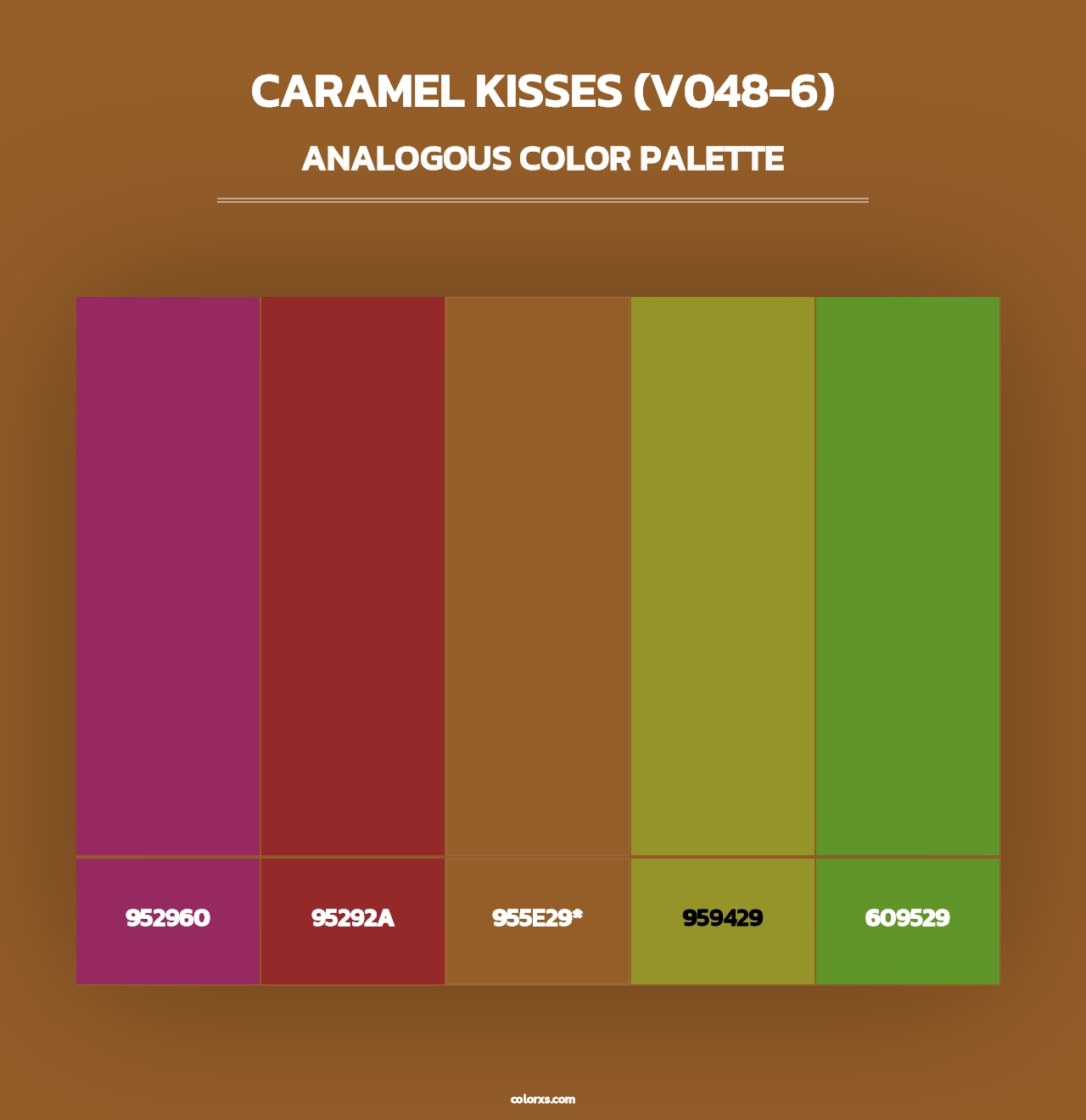 Caramel Kisses (V048-6) - Analogous Color Palette