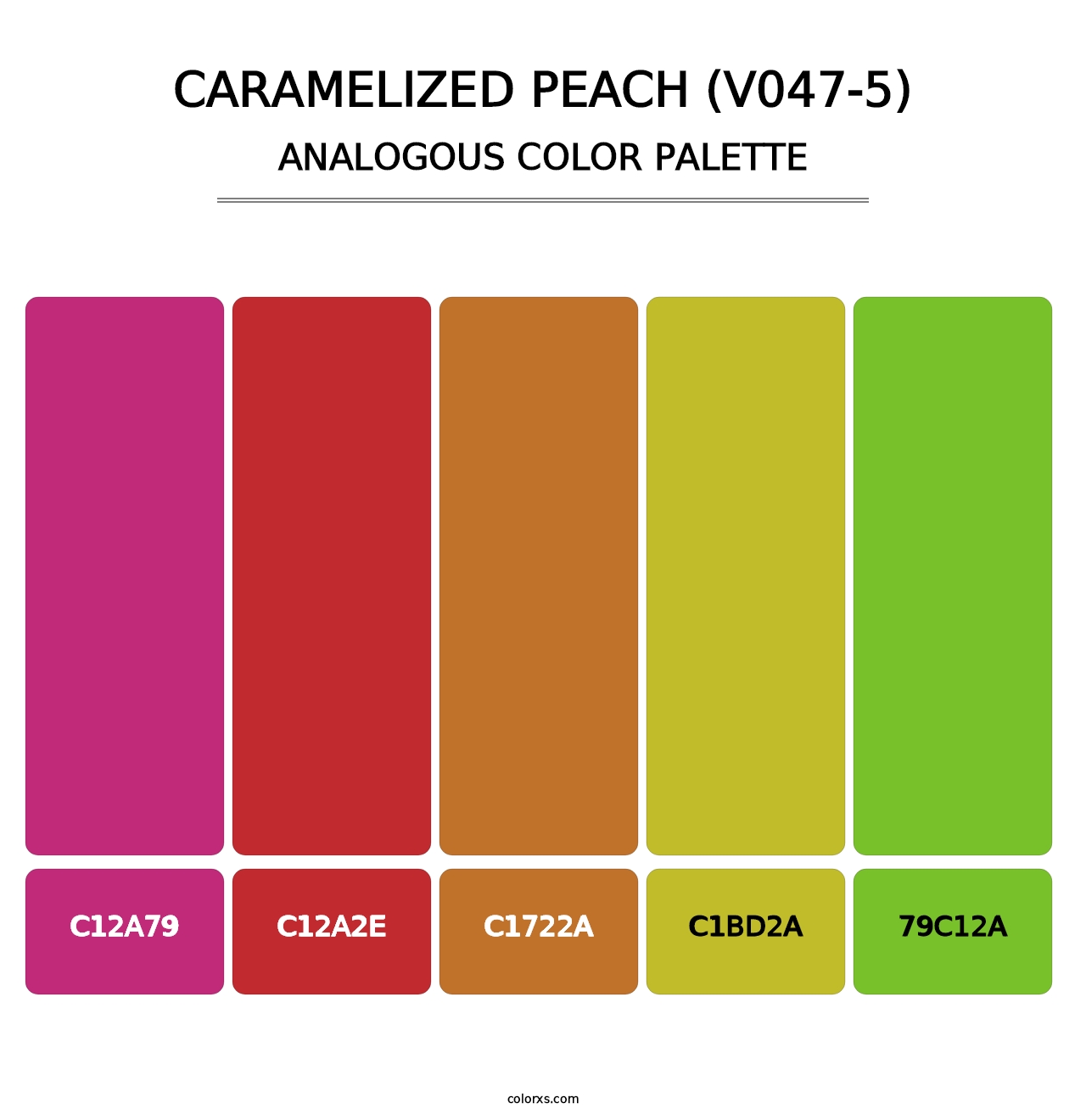 Caramelized Peach (V047-5) - Analogous Color Palette