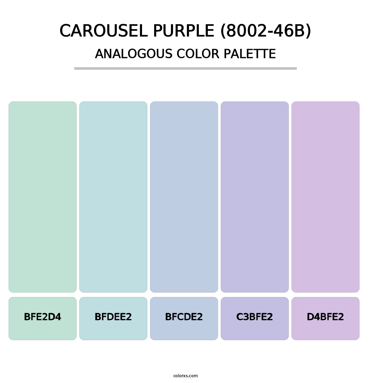Carousel Purple (8002-46B) - Analogous Color Palette