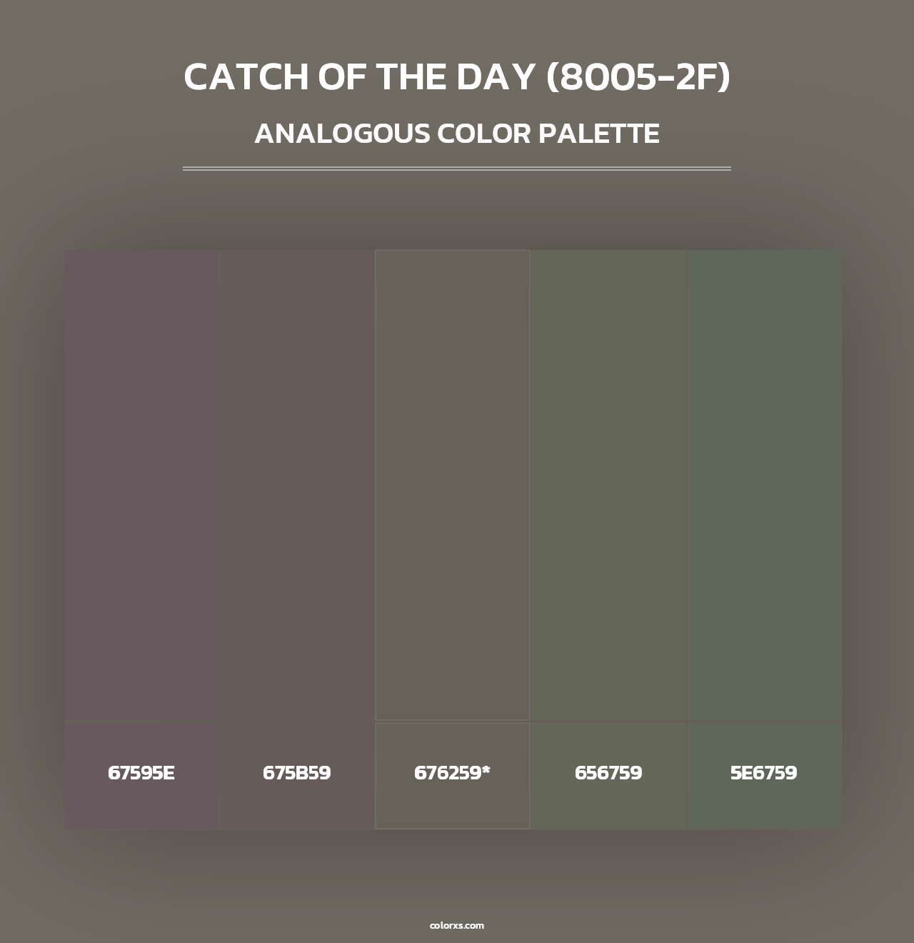 Catch of the Day (8005-2F) - Analogous Color Palette