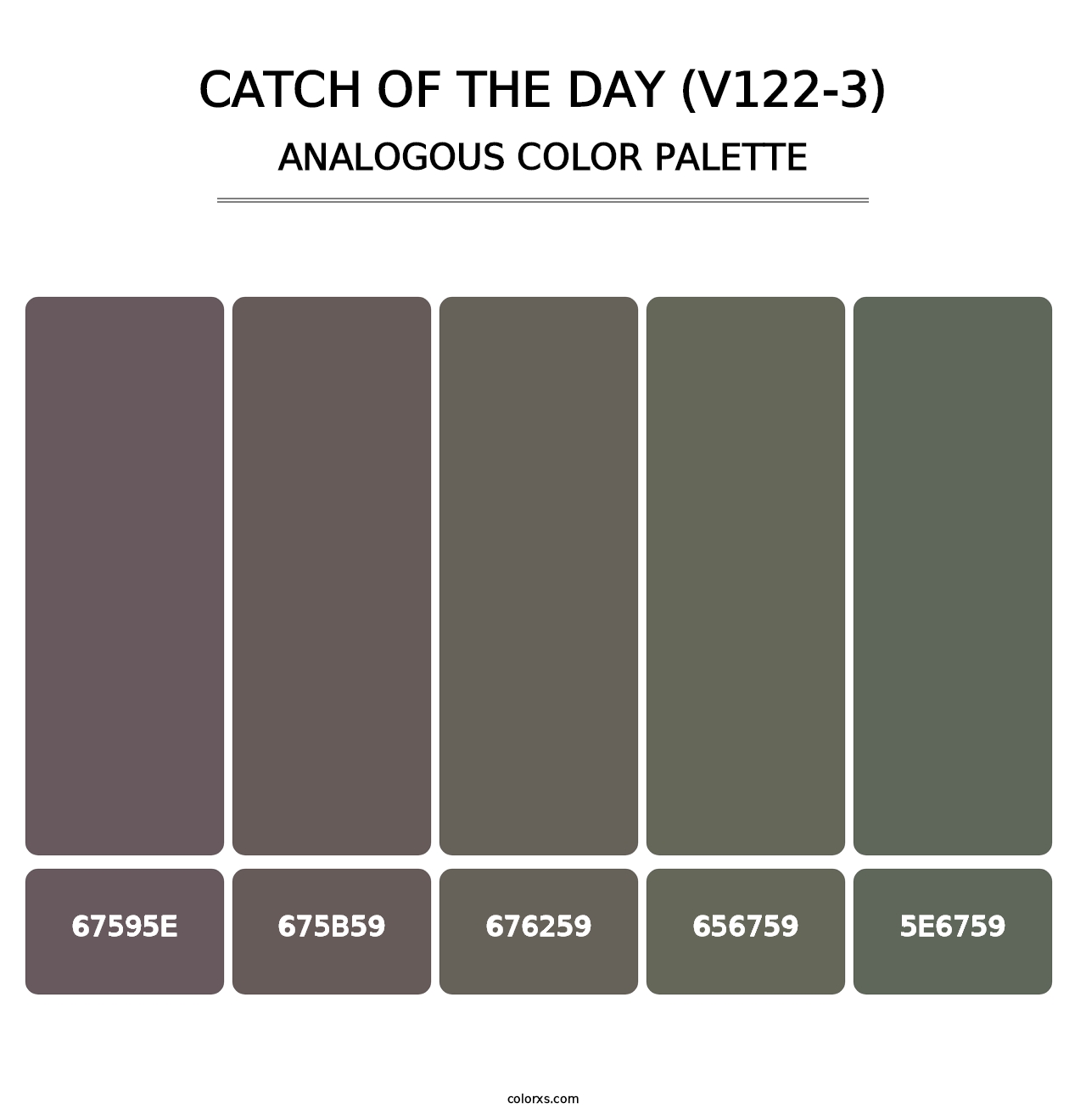Catch of the Day (V122-3) - Analogous Color Palette
