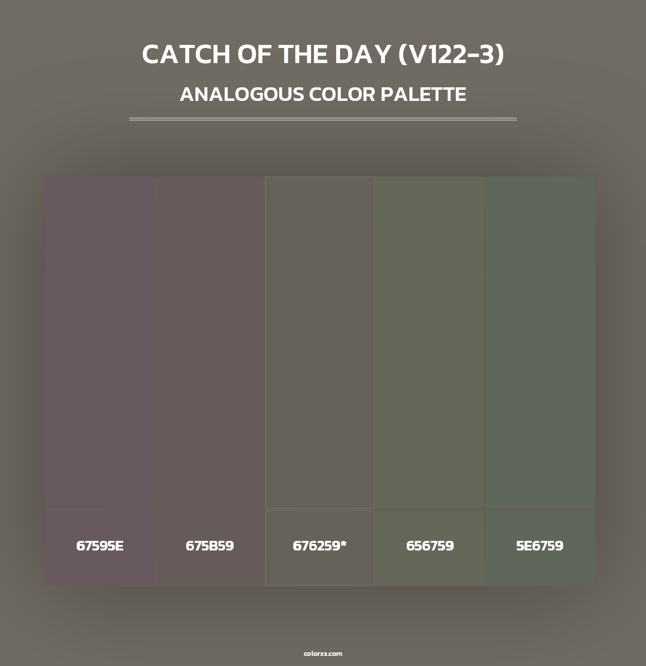 Catch of the Day (V122-3) - Analogous Color Palette