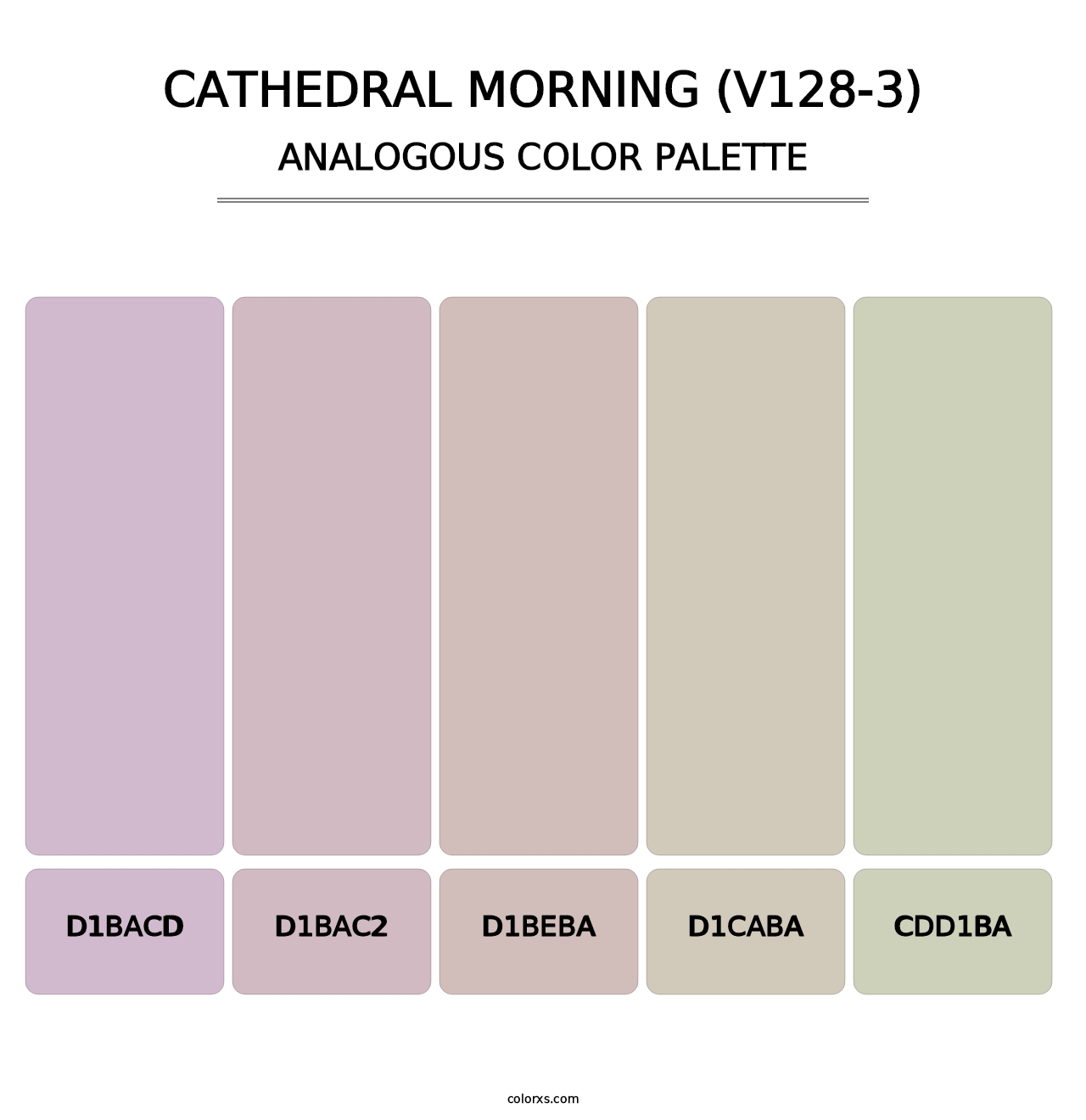Cathedral Morning (V128-3) - Analogous Color Palette