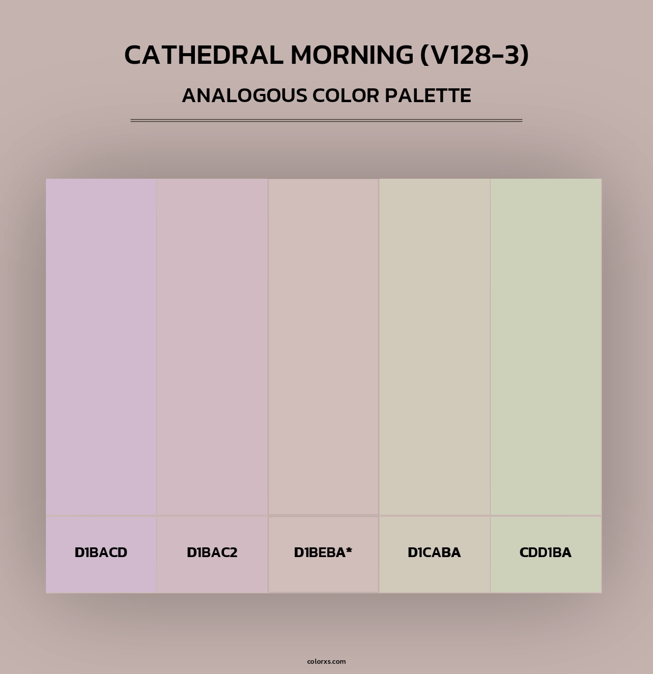 Cathedral Morning (V128-3) - Analogous Color Palette