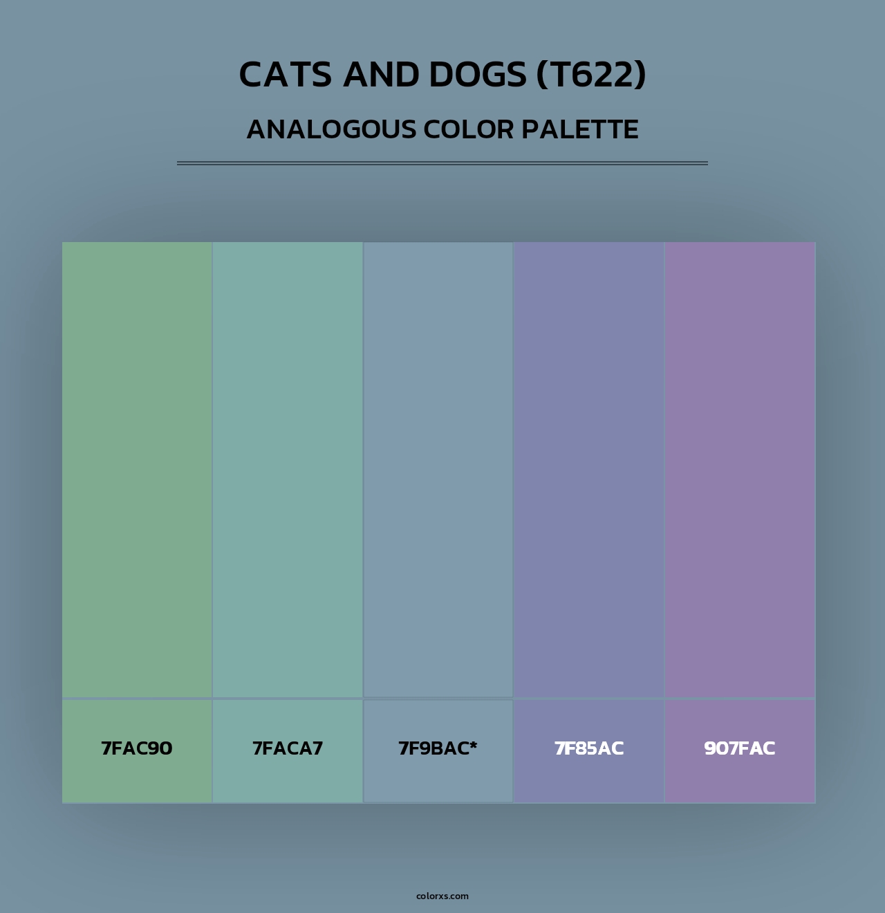 Cats and Dogs (T622) - Analogous Color Palette