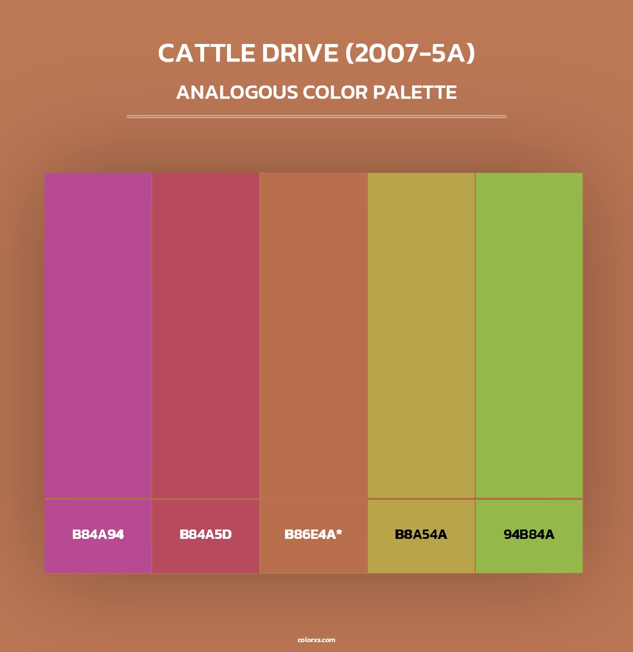 Cattle Drive (2007-5A) - Analogous Color Palette