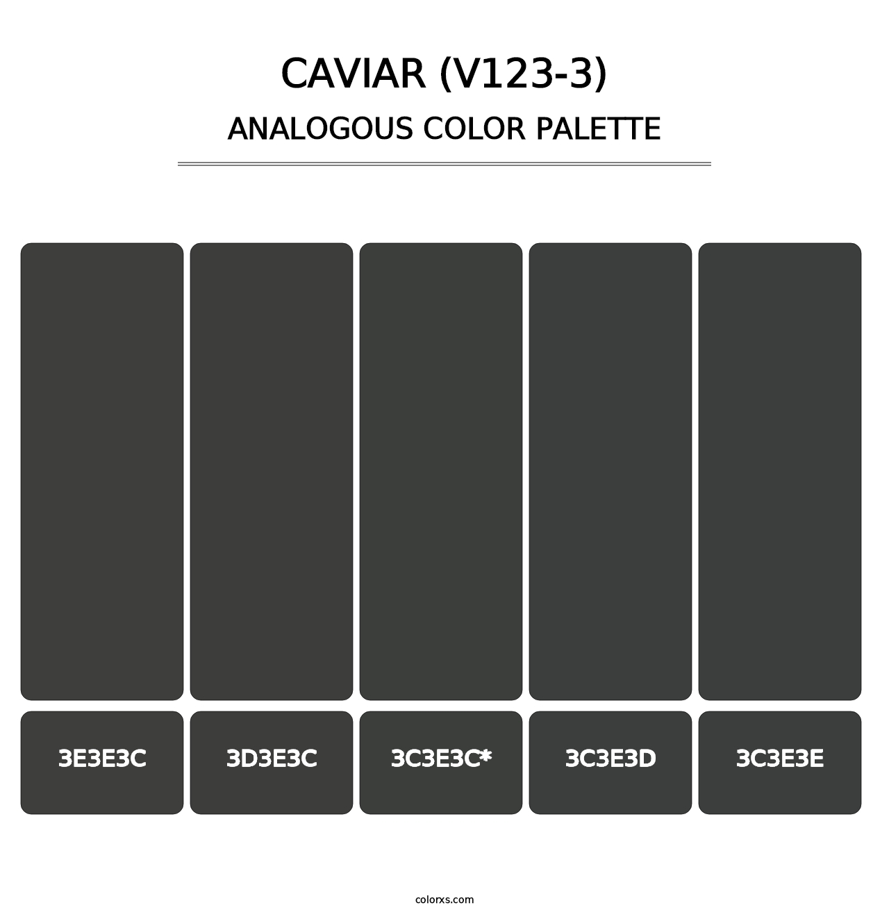 Caviar (V123-3) - Analogous Color Palette
