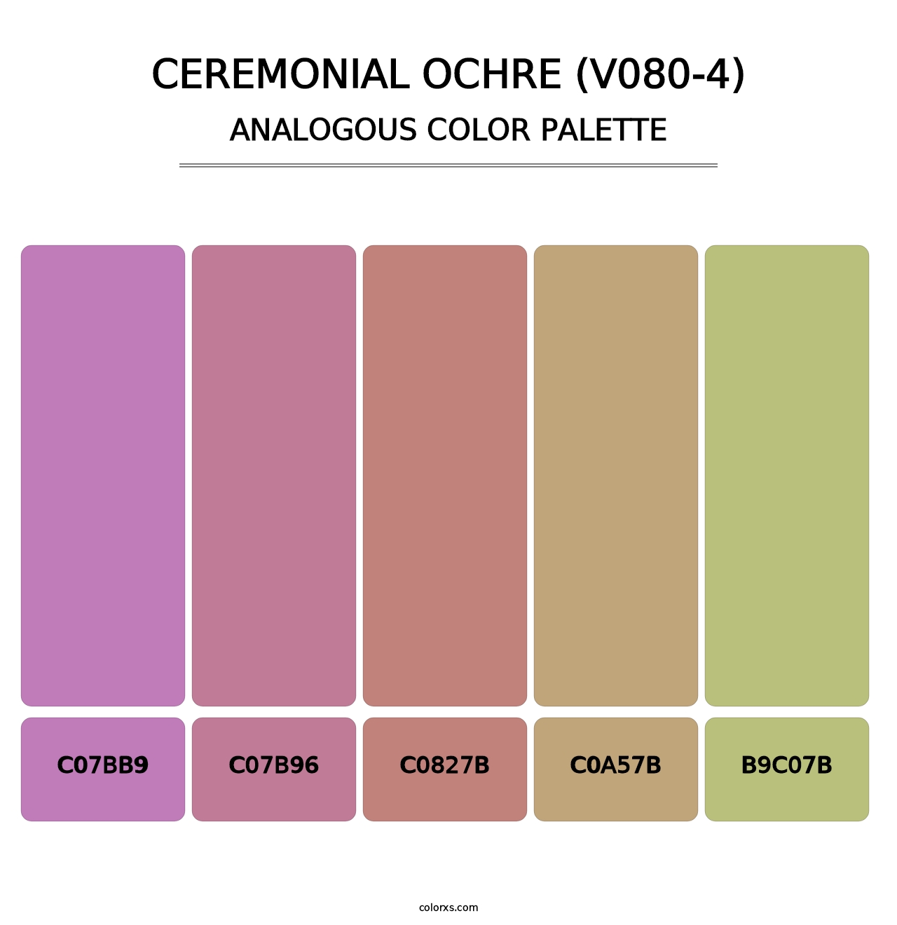 Ceremonial Ochre (V080-4) - Analogous Color Palette