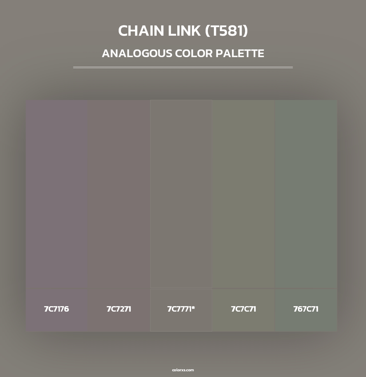 Chain Link (T581) - Analogous Color Palette