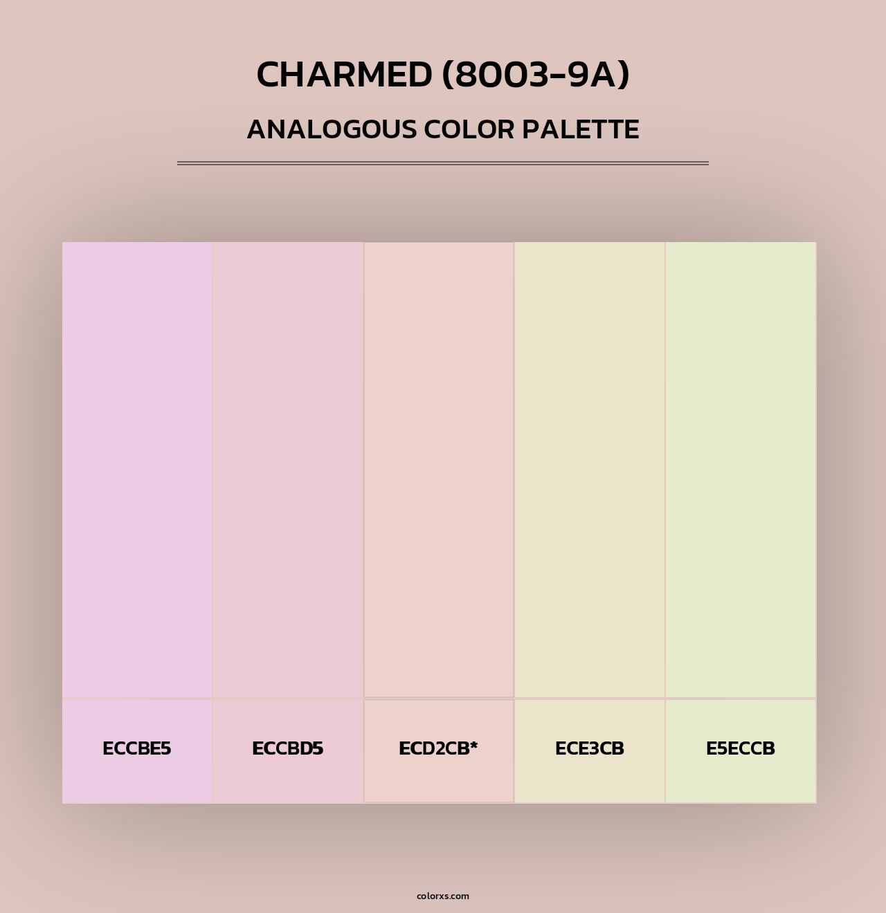 Charmed (8003-9A) - Analogous Color Palette