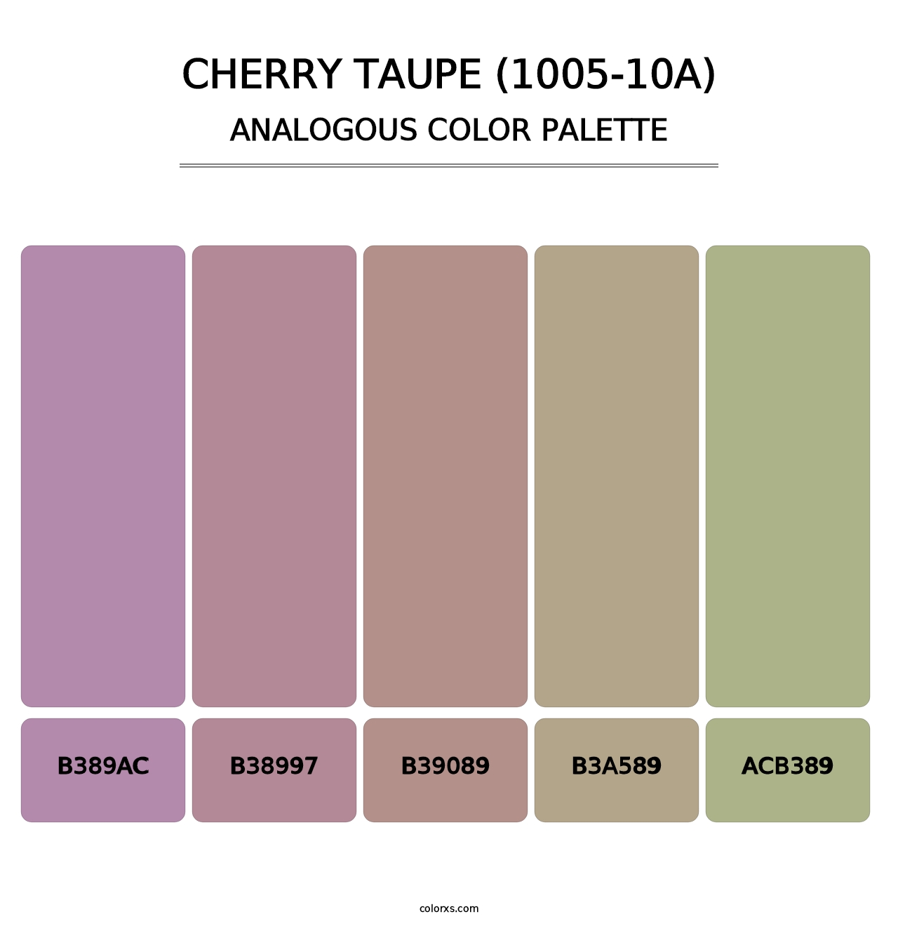 Cherry Taupe (1005-10A) - Analogous Color Palette