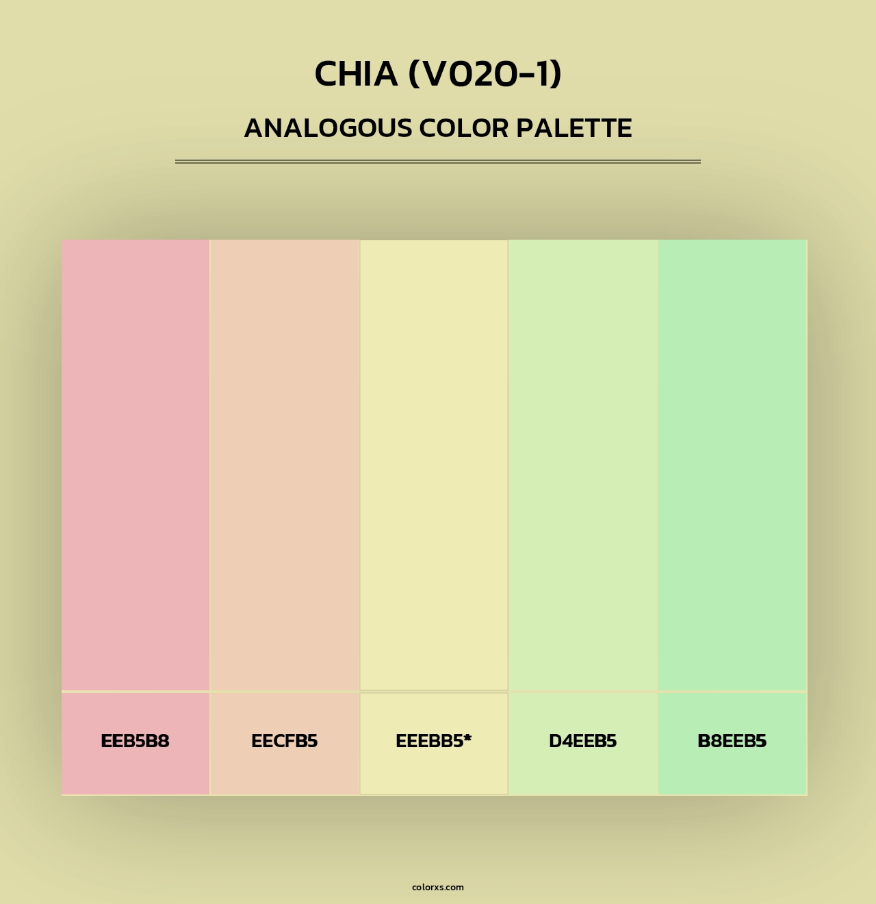 Chia (V020-1) - Analogous Color Palette