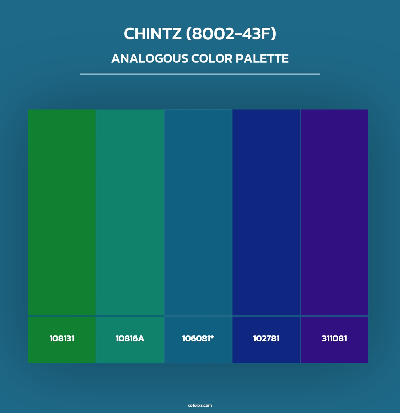Chintz (8002-43F) - Analogous Color Palette