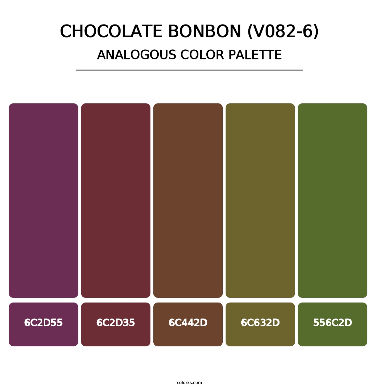 Chocolate Bonbon (V082-6) - Analogous Color Palette