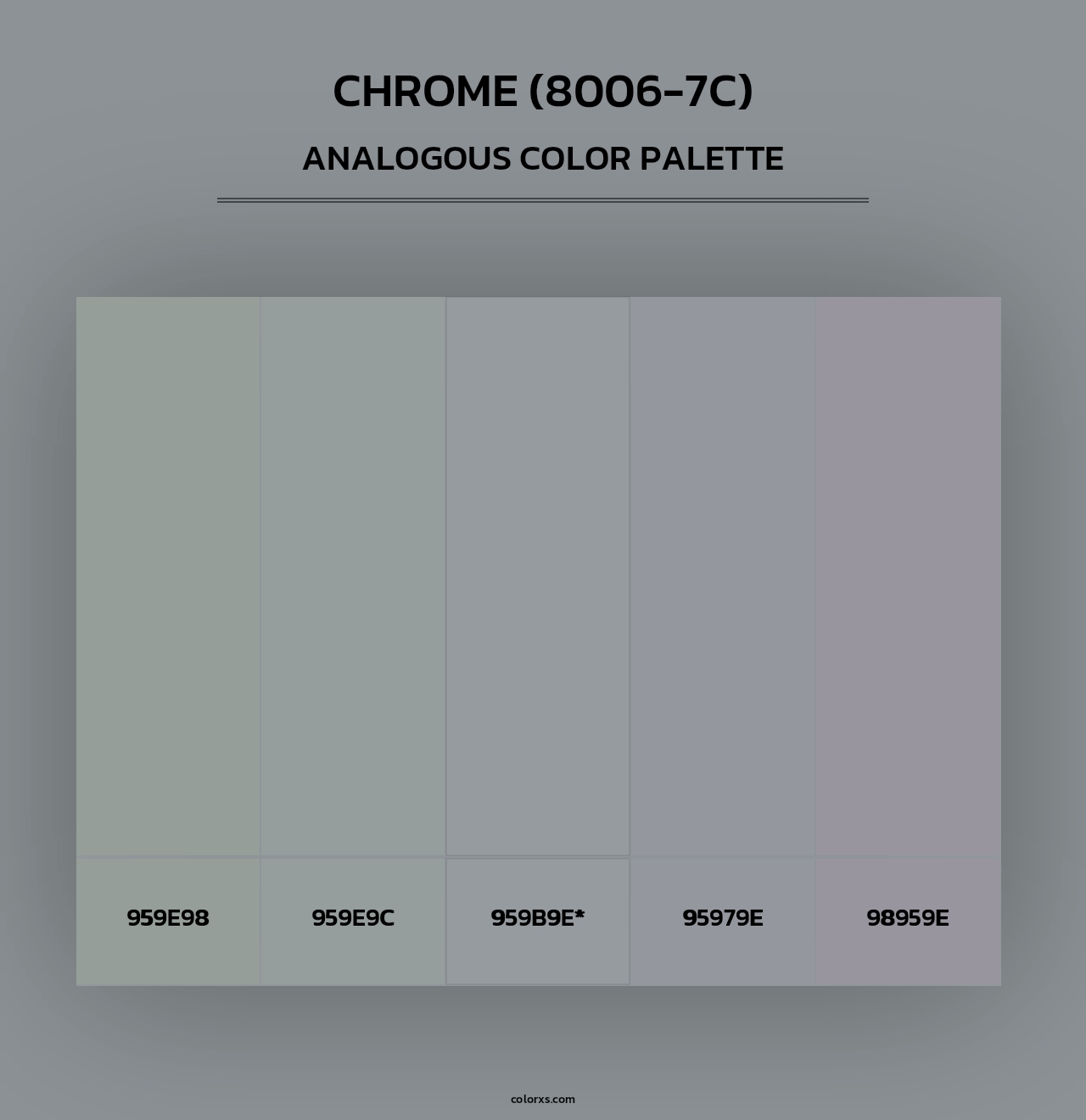 Chrome (8006-7C) - Analogous Color Palette