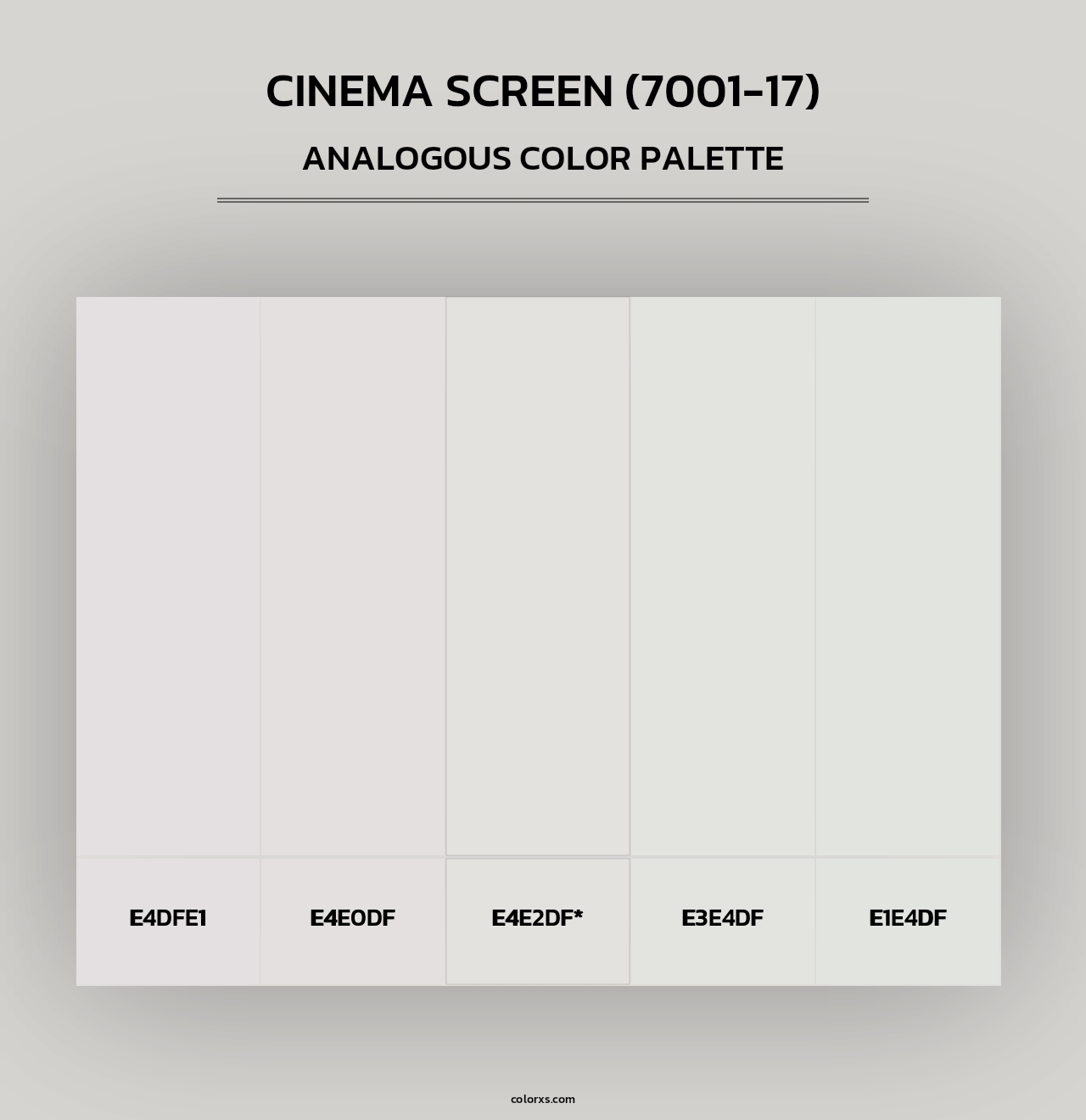 Cinema Screen (7001-17) - Analogous Color Palette