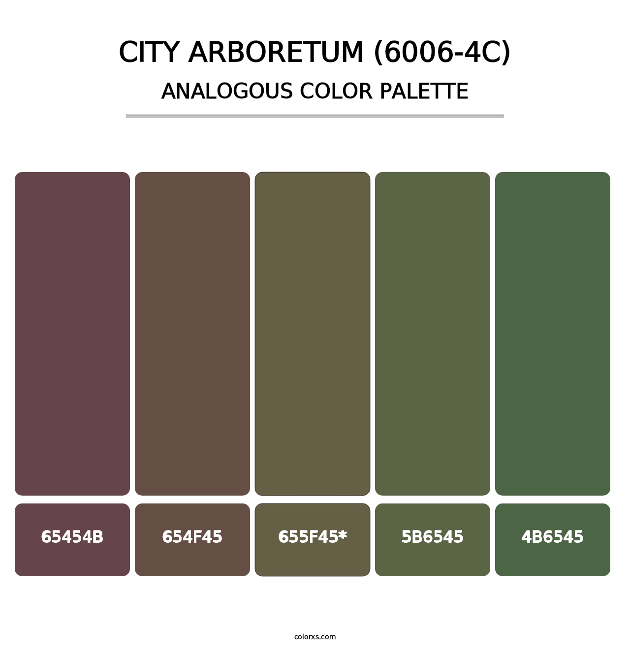 City Arboretum (6006-4C) - Analogous Color Palette