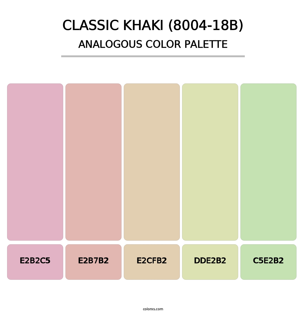 Classic Khaki (8004-18B) - Analogous Color Palette