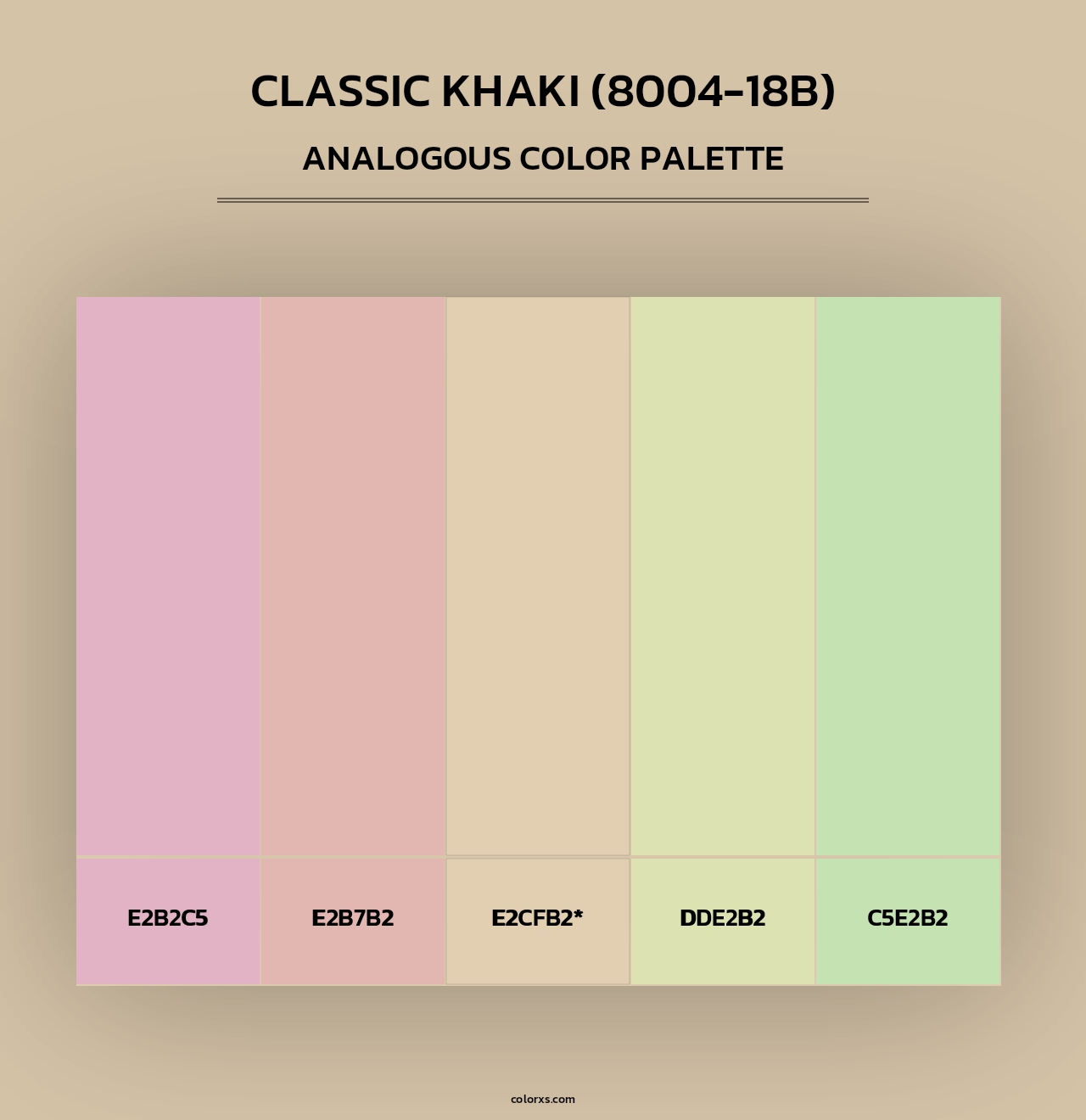 Classic Khaki (8004-18B) - Analogous Color Palette