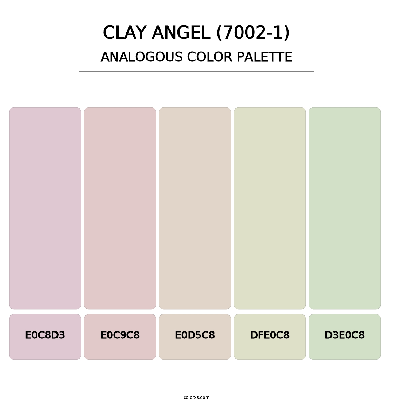 Clay Angel (7002-1) - Analogous Color Palette
