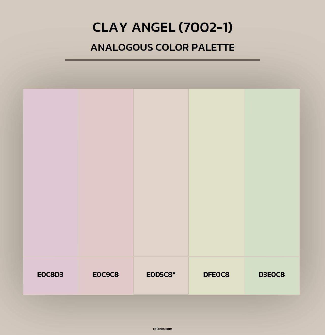 Clay Angel (7002-1) - Analogous Color Palette