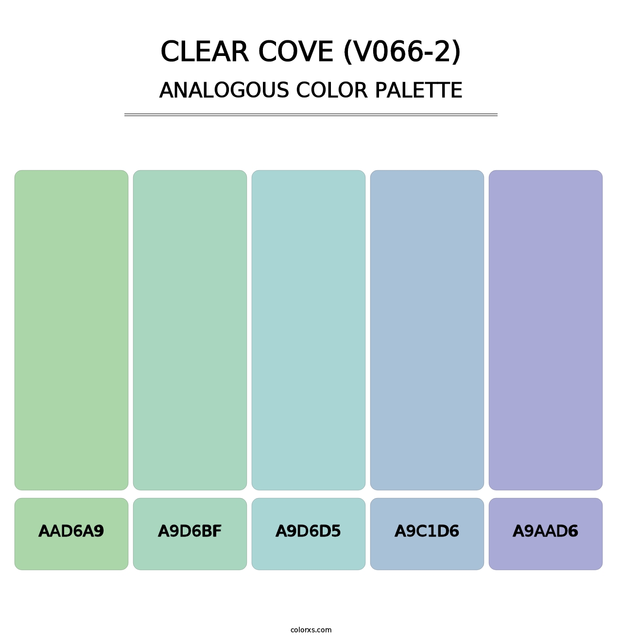 Clear Cove (V066-2) - Analogous Color Palette