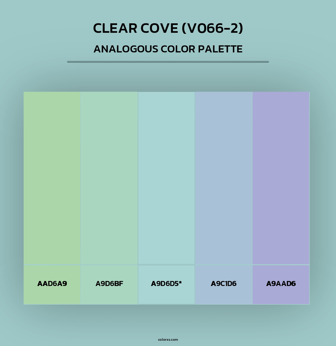 Clear Cove (V066-2) - Analogous Color Palette