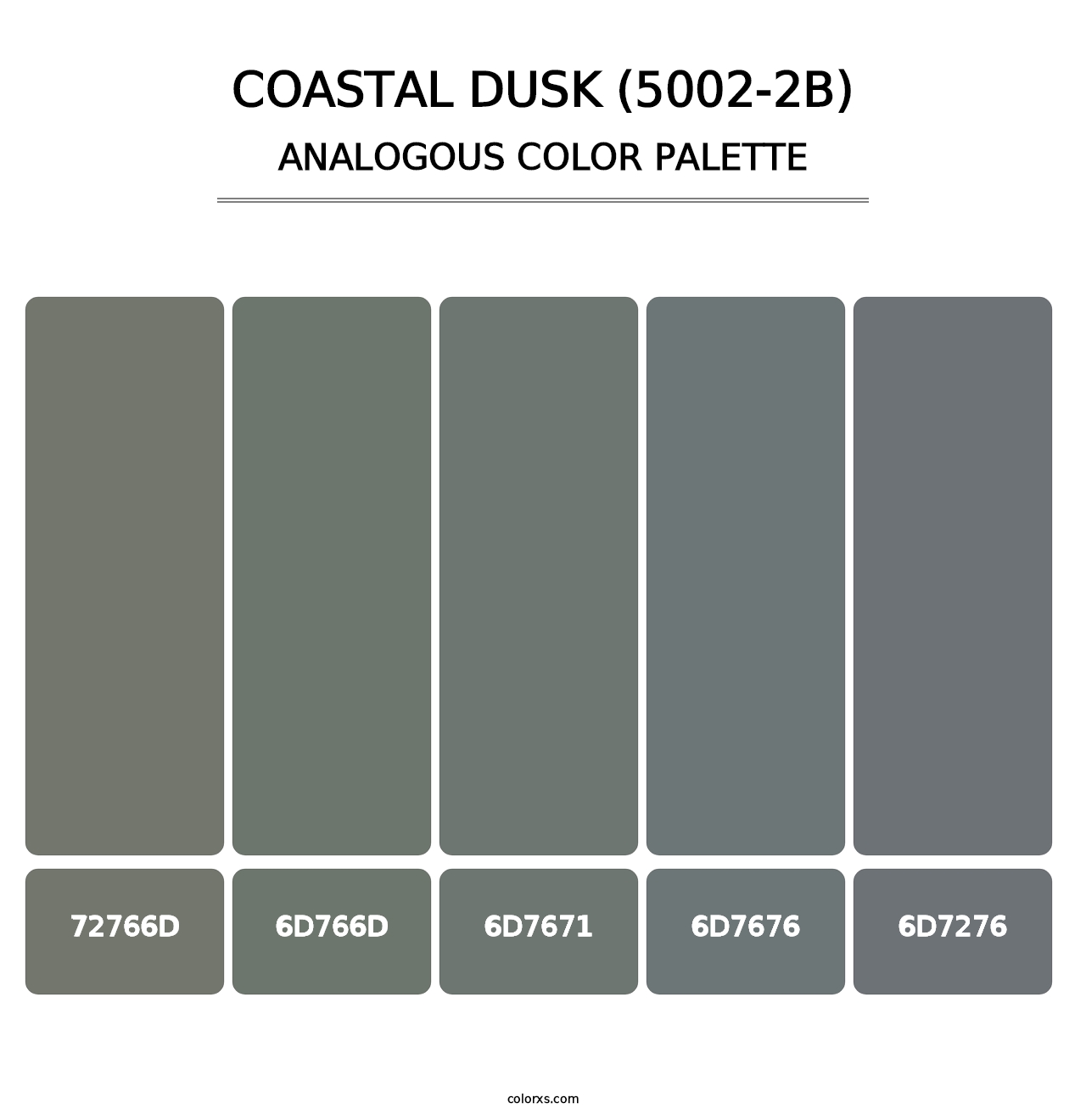 Coastal Dusk (5002-2B) - Analogous Color Palette