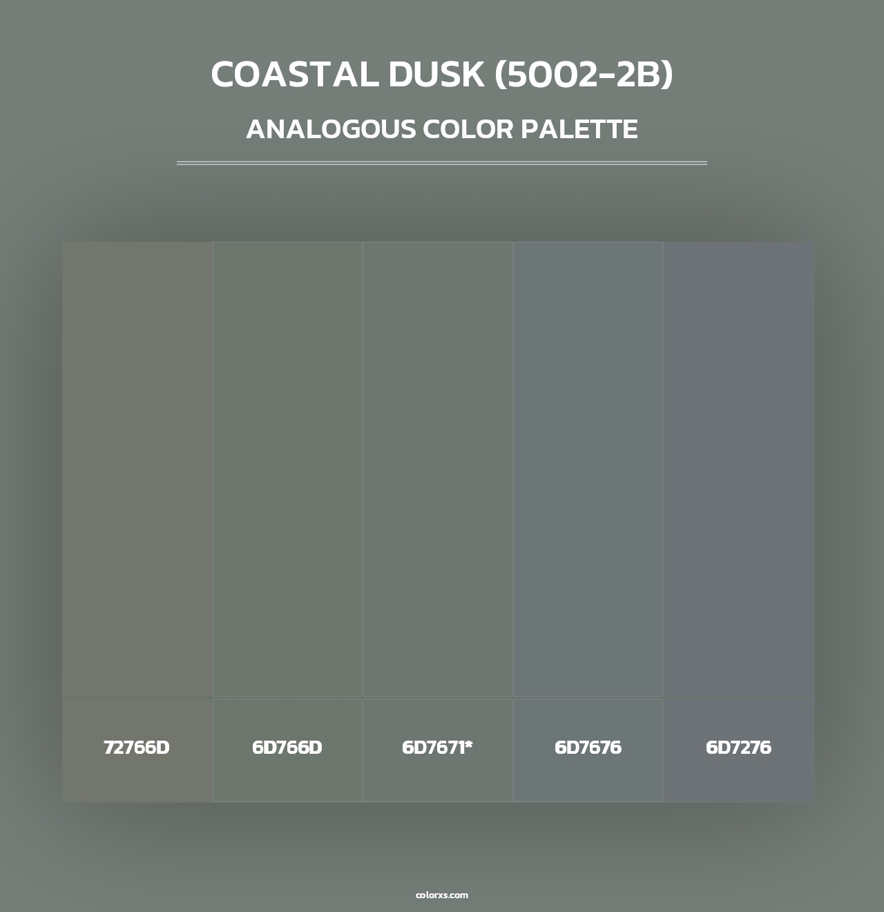 Coastal Dusk (5002-2B) - Analogous Color Palette