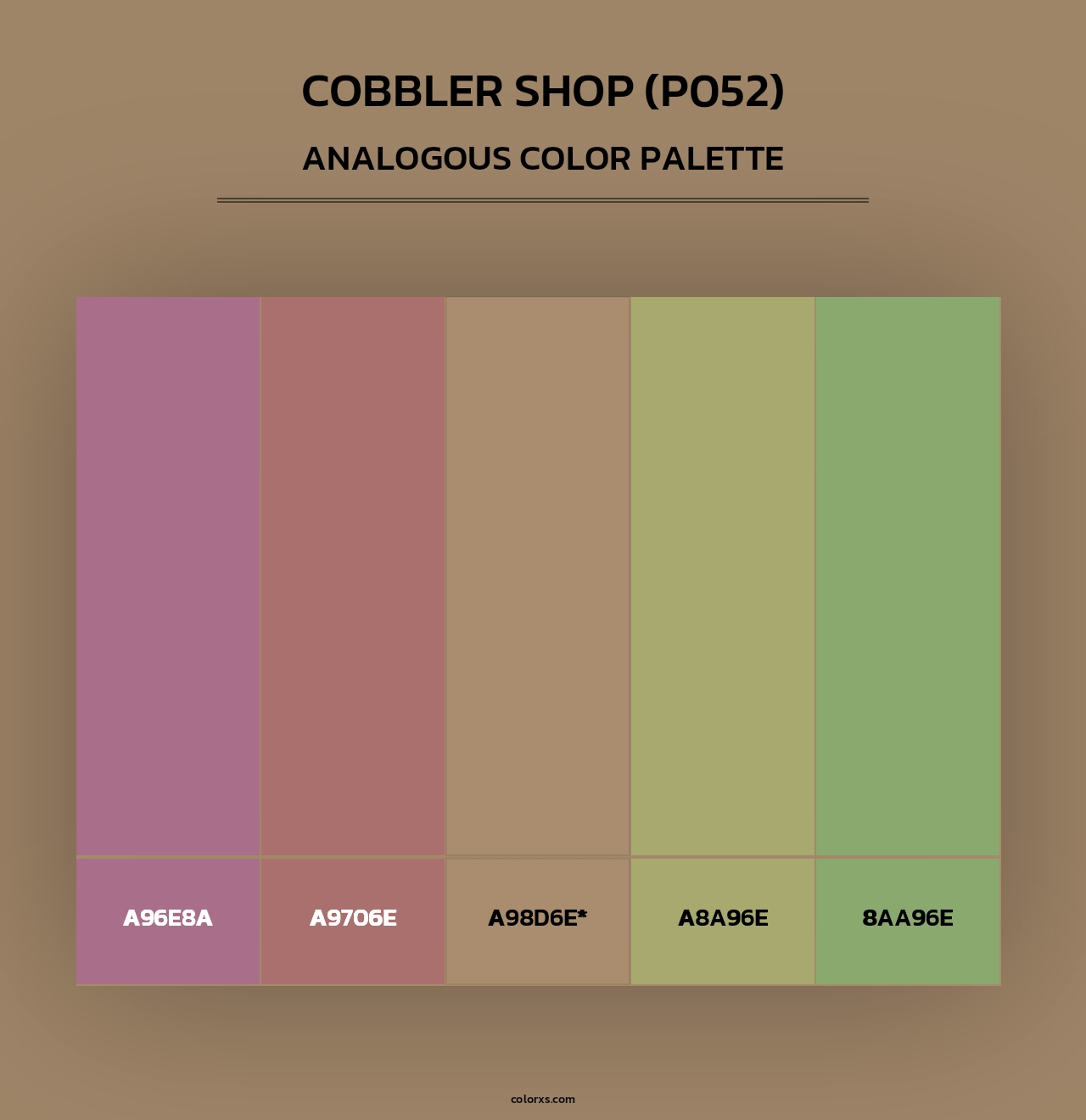 Cobbler Shop (P052) - Analogous Color Palette