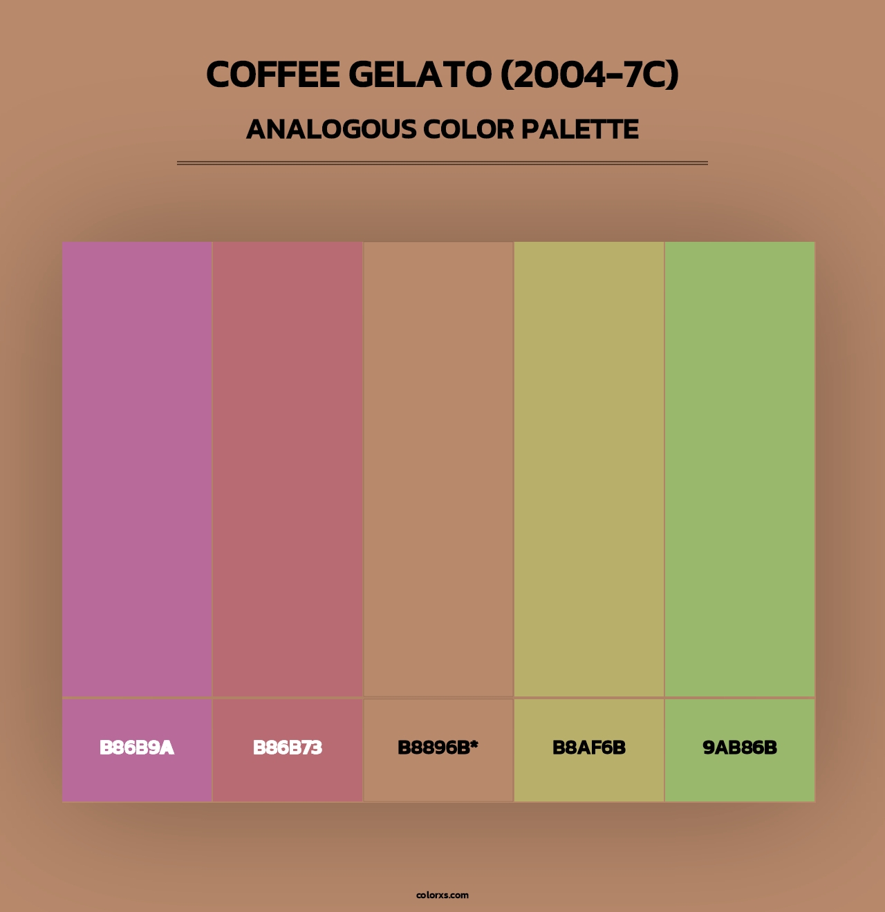Coffee Gelato (2004-7C) - Analogous Color Palette