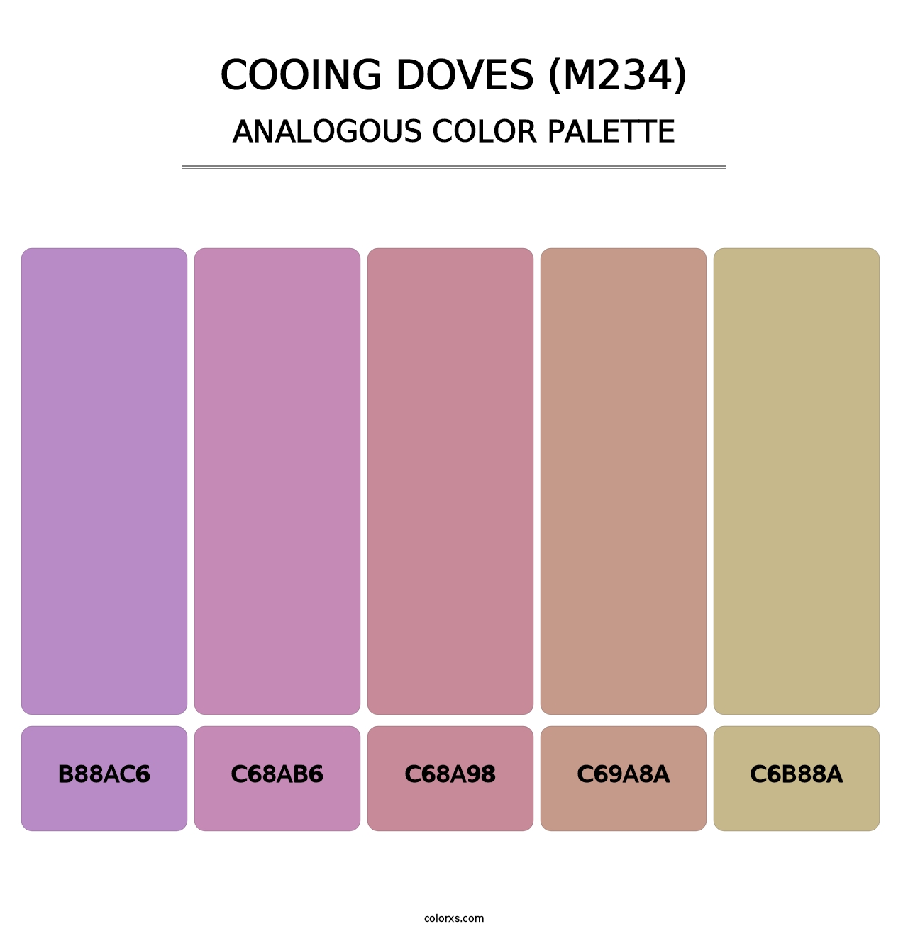 Cooing Doves (M234) - Analogous Color Palette