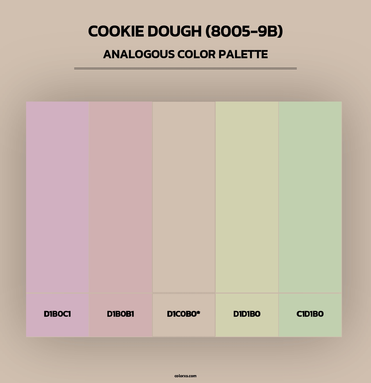 Cookie Dough (8005-9B) - Analogous Color Palette