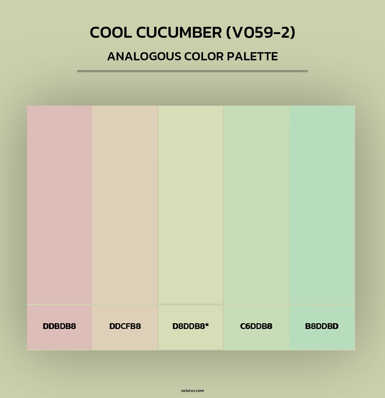 Cool Cucumber (V059-2) - Analogous Color Palette