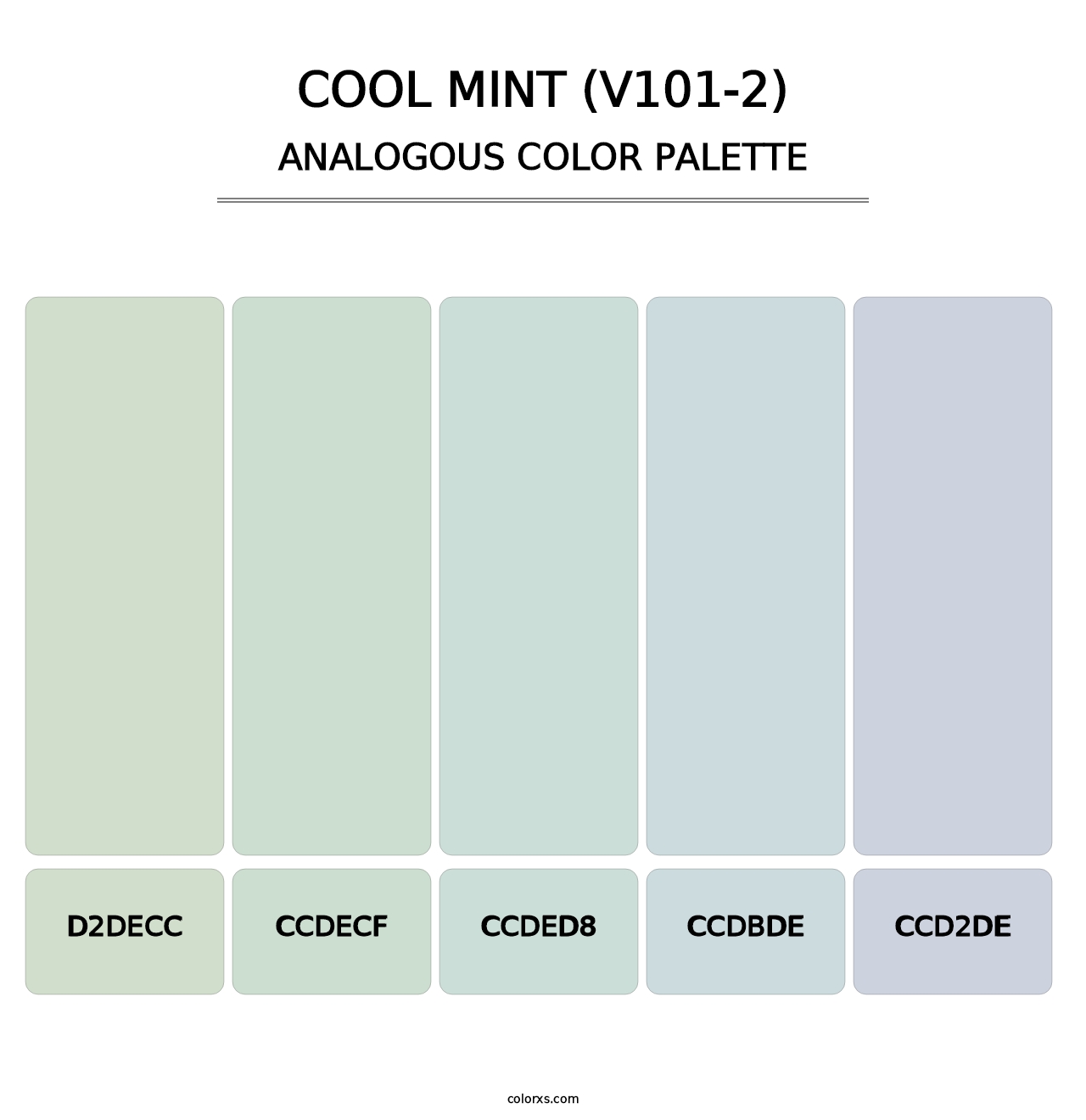 Cool Mint (V101-2) - Analogous Color Palette