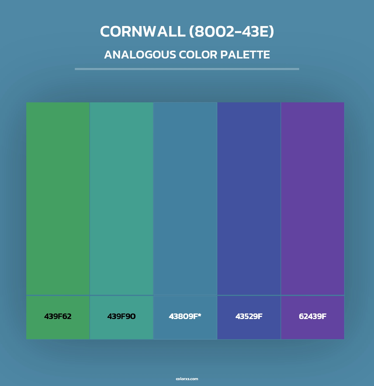 Cornwall (8002-43E) - Analogous Color Palette