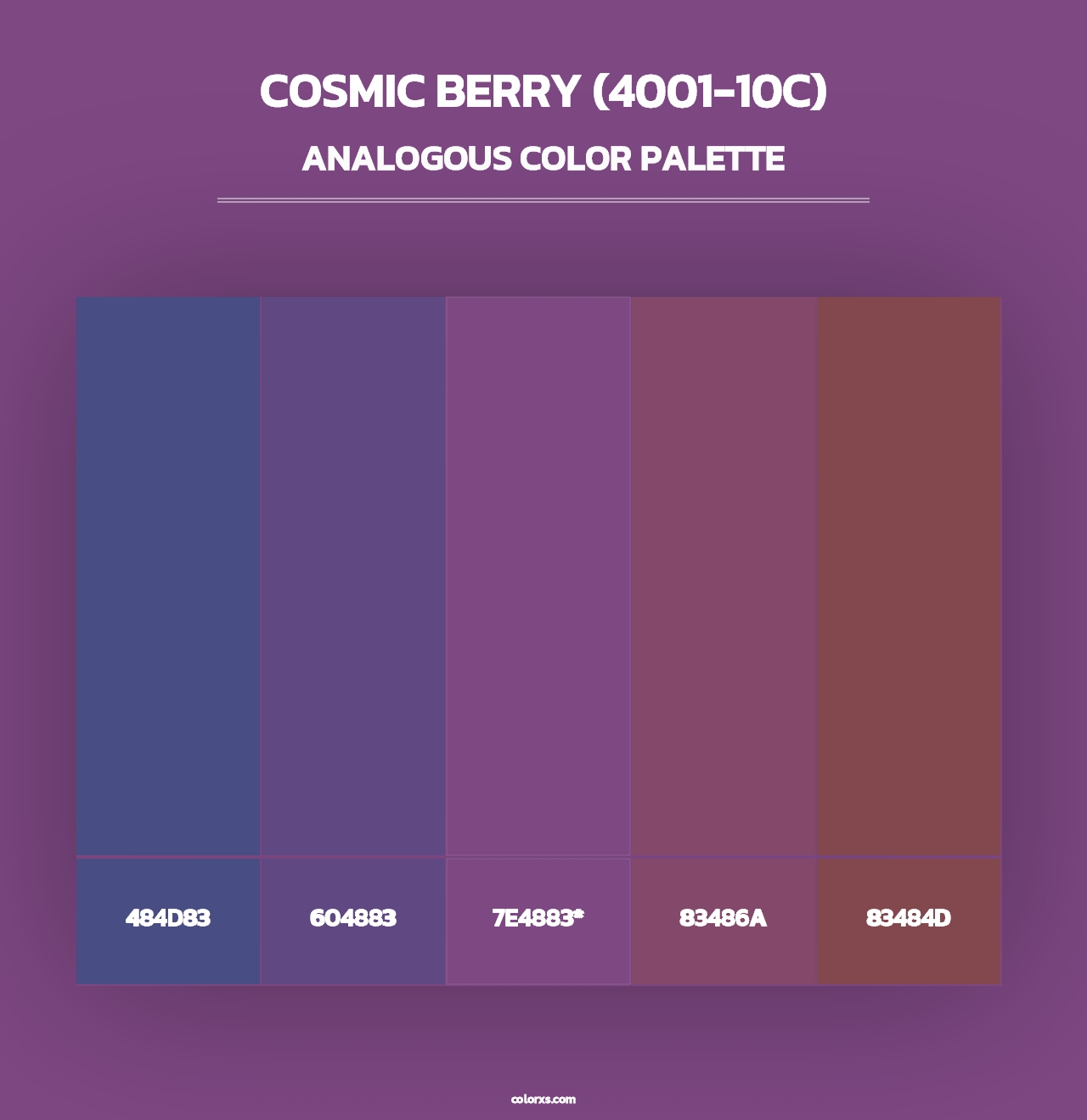 Cosmic Berry (4001-10C) - Analogous Color Palette