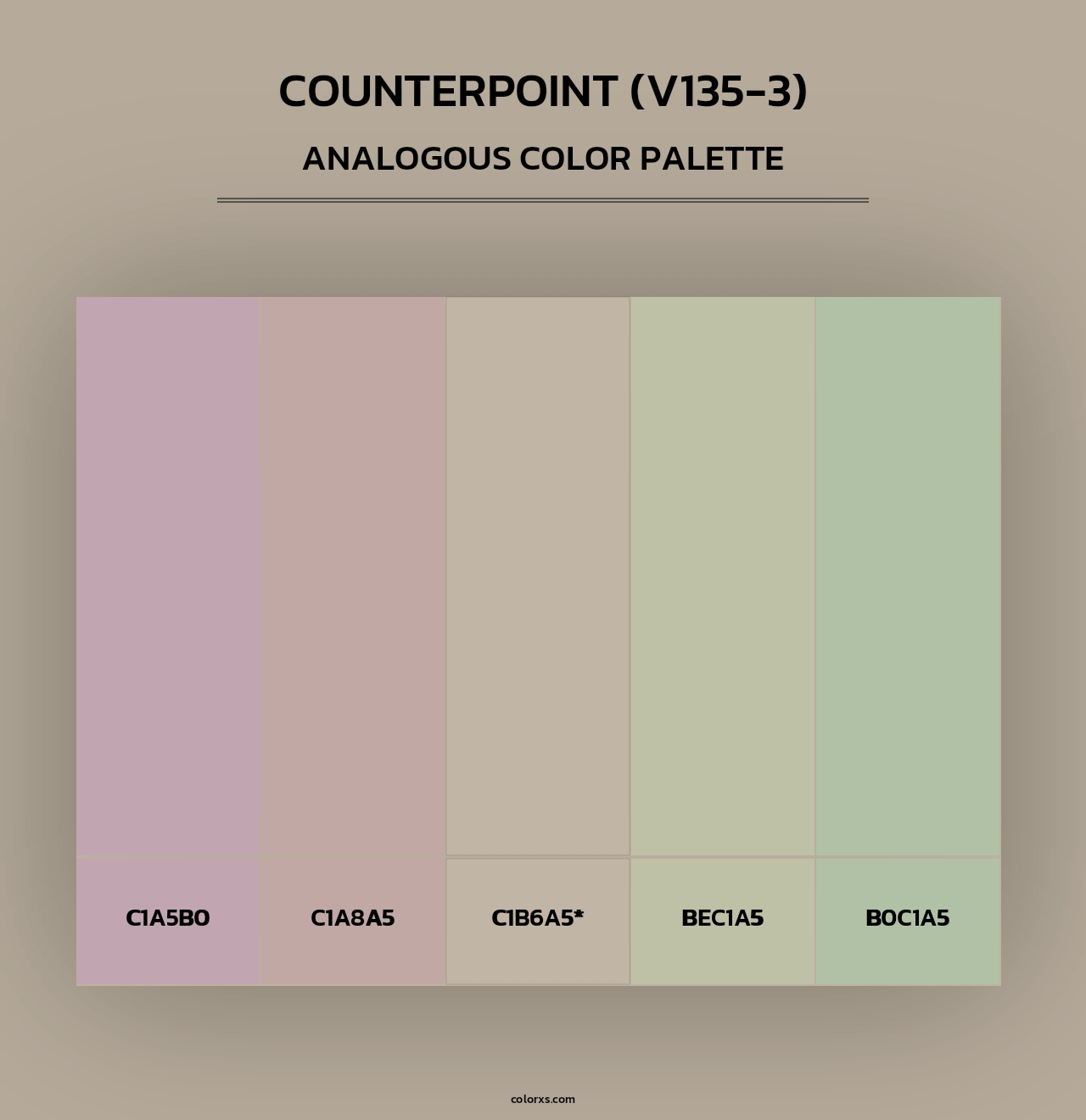 Counterpoint (V135-3) - Analogous Color Palette