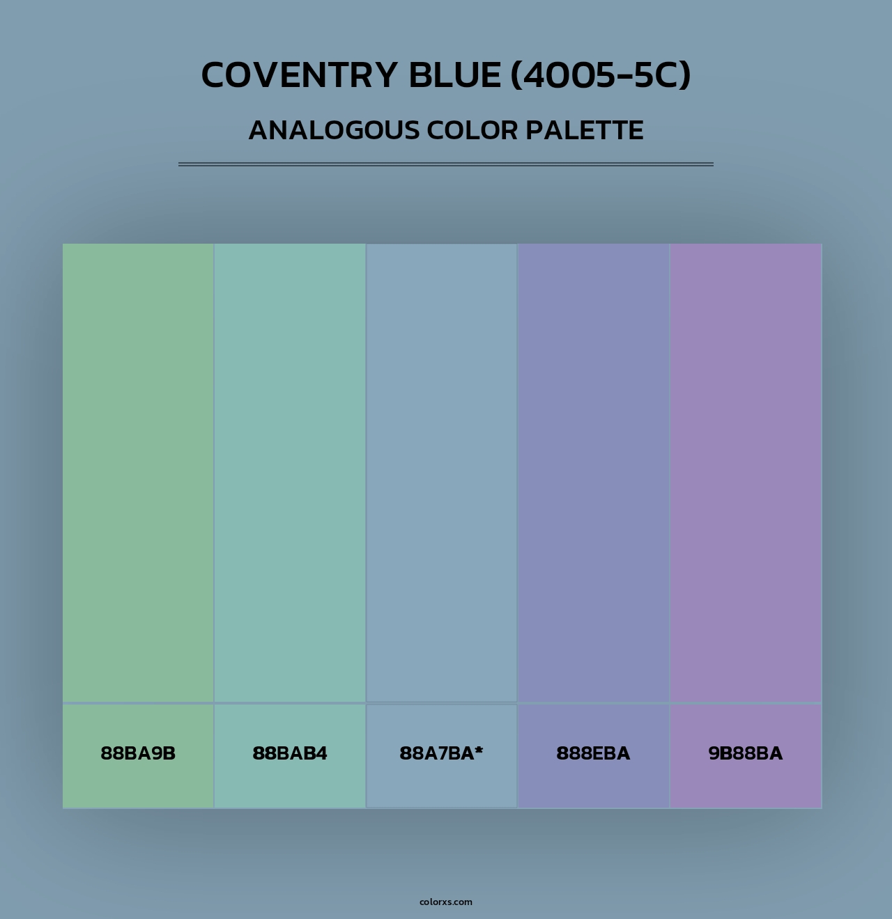 Coventry Blue (4005-5C) - Analogous Color Palette