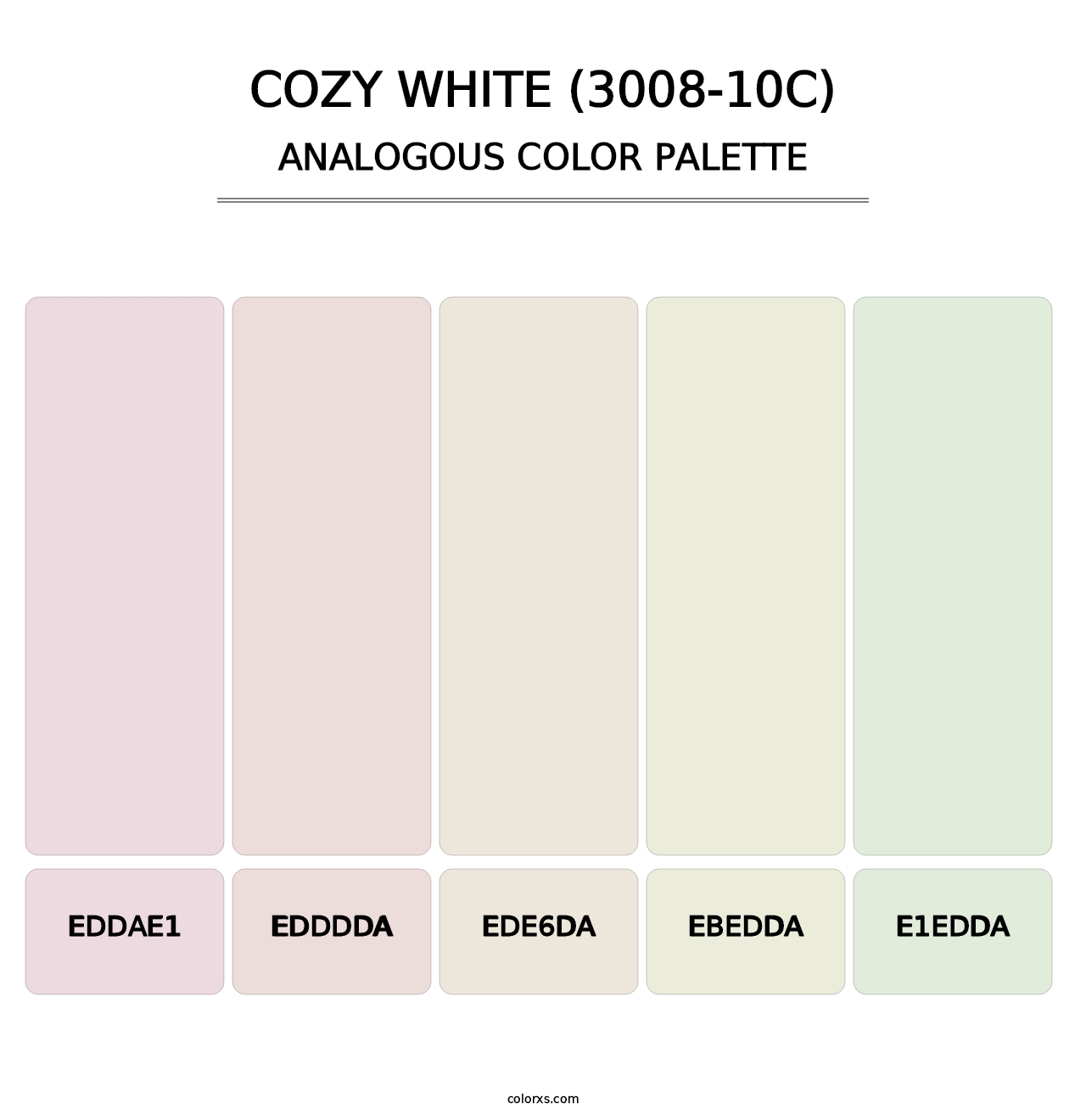 Cozy White (3008-10C) - Analogous Color Palette