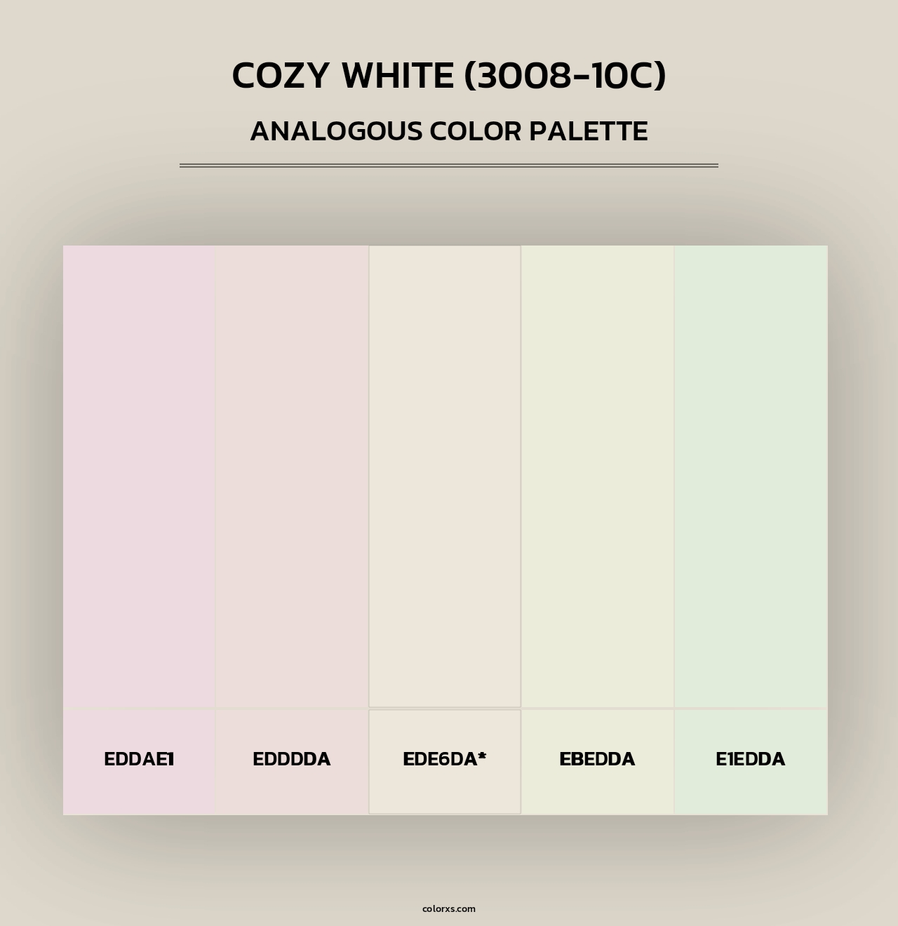 Cozy White (3008-10C) - Analogous Color Palette