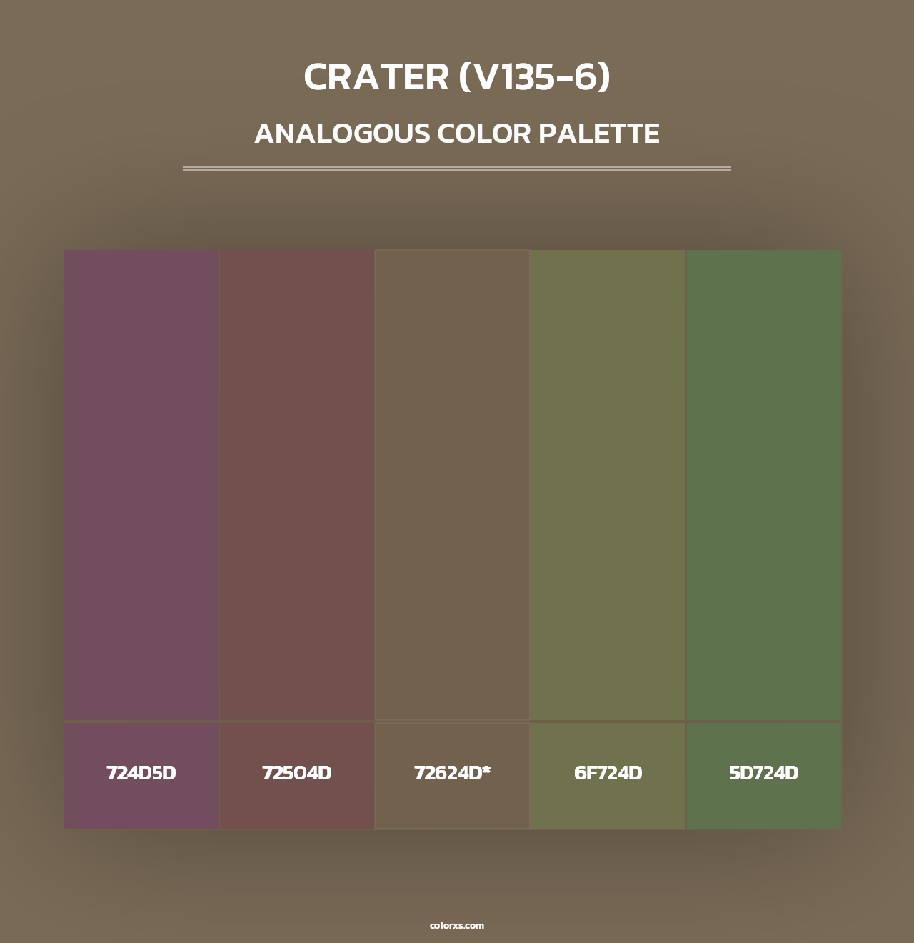Crater (V135-6) - Analogous Color Palette