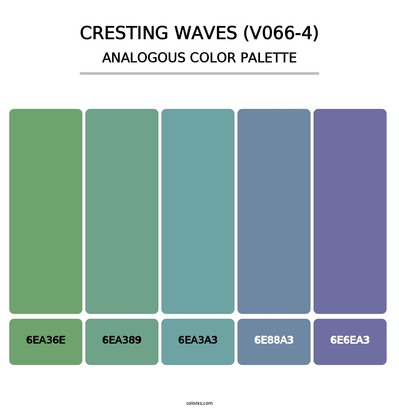 Cresting Waves (V066-4) - Analogous Color Palette