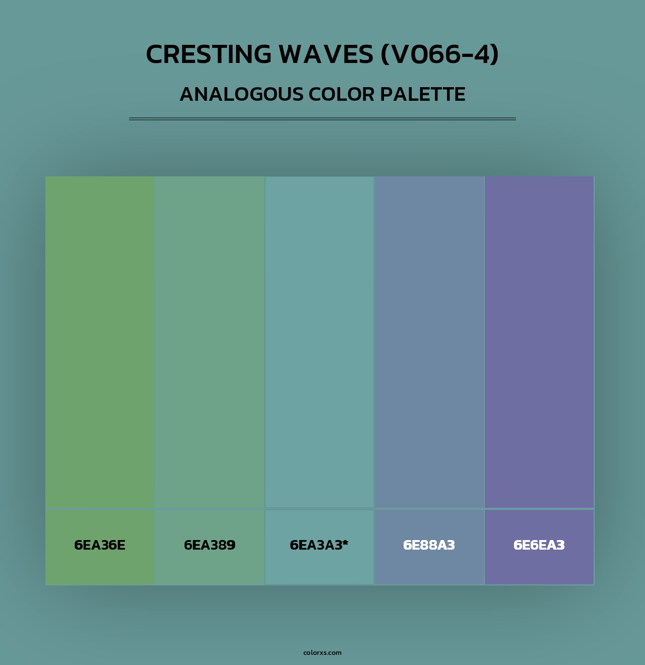 Cresting Waves (V066-4) - Analogous Color Palette