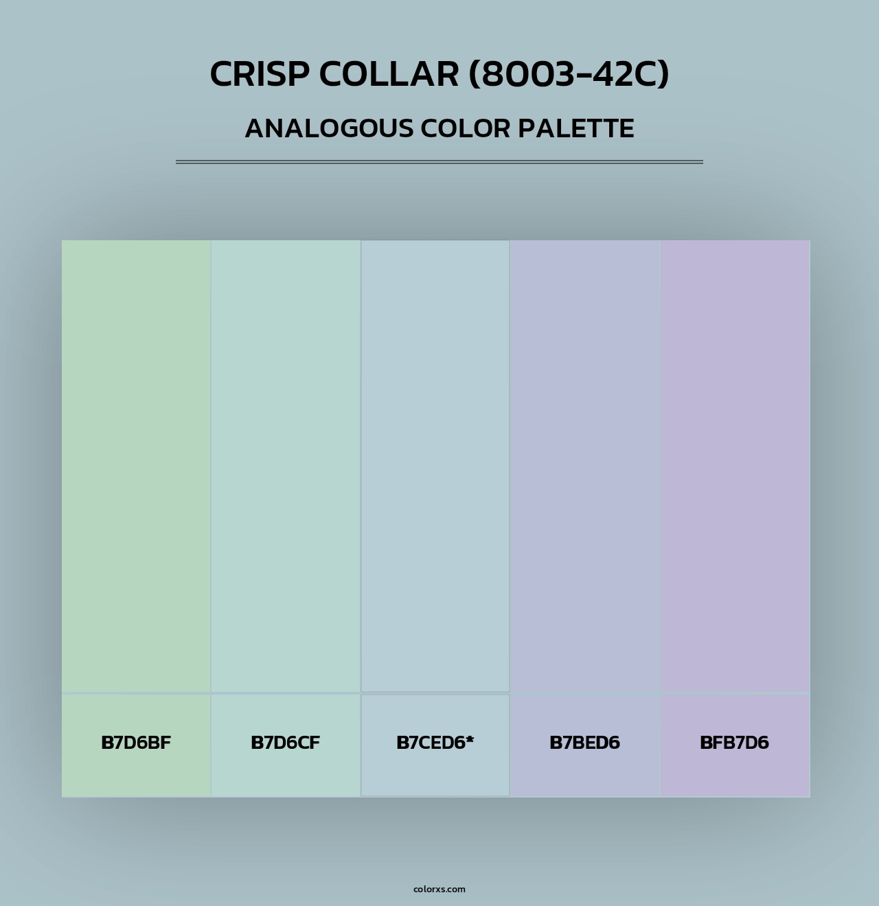 Crisp Collar (8003-42C) - Analogous Color Palette