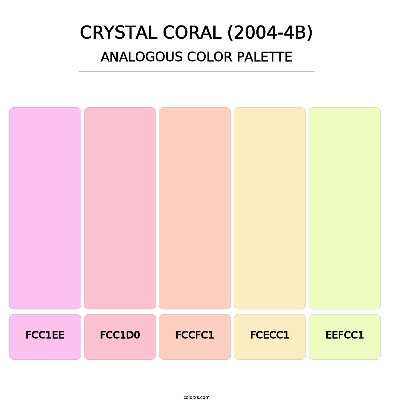 Crystal Coral (2004-4B) - Analogous Color Palette
