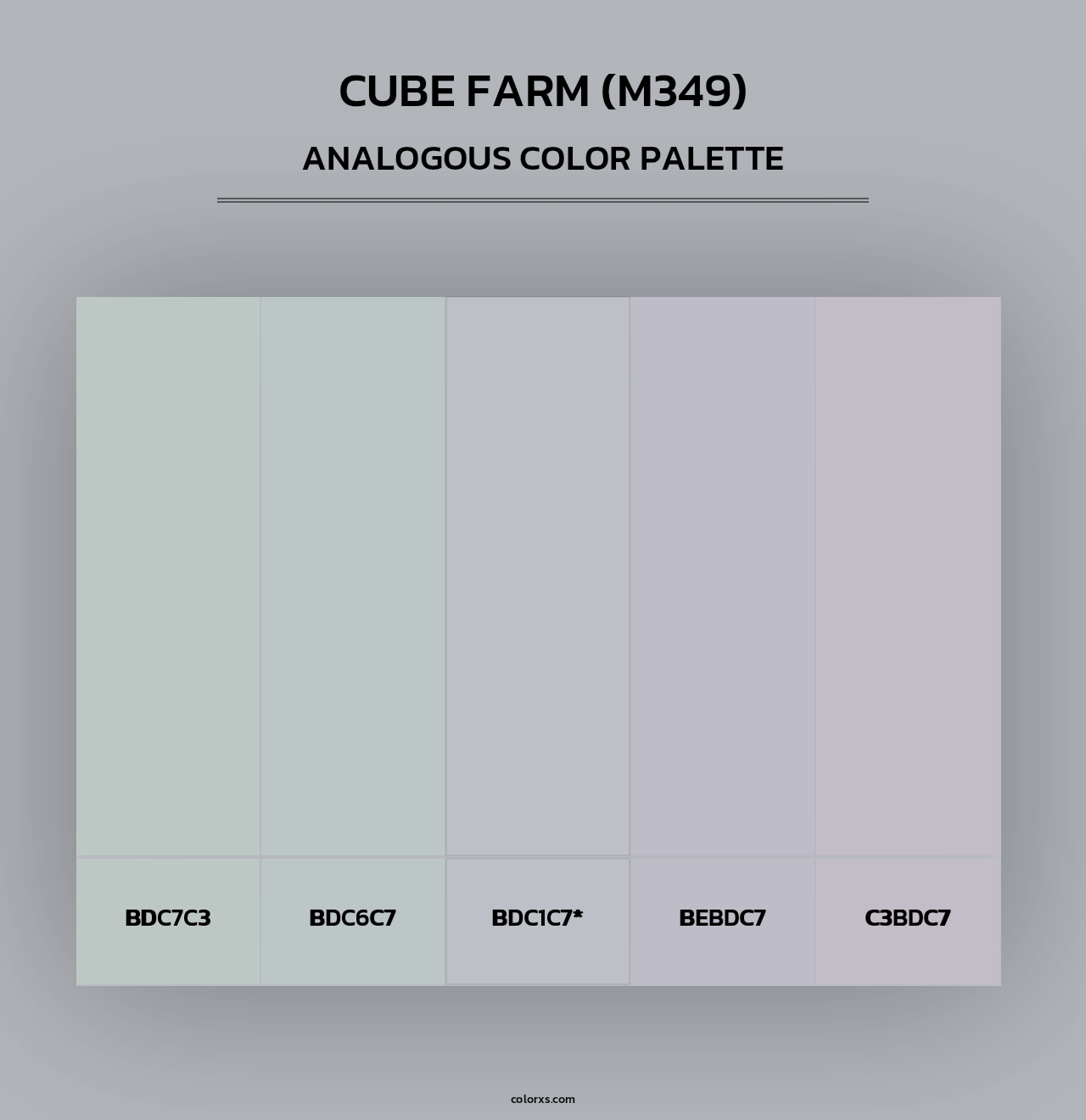 Cube Farm (M349) - Analogous Color Palette
