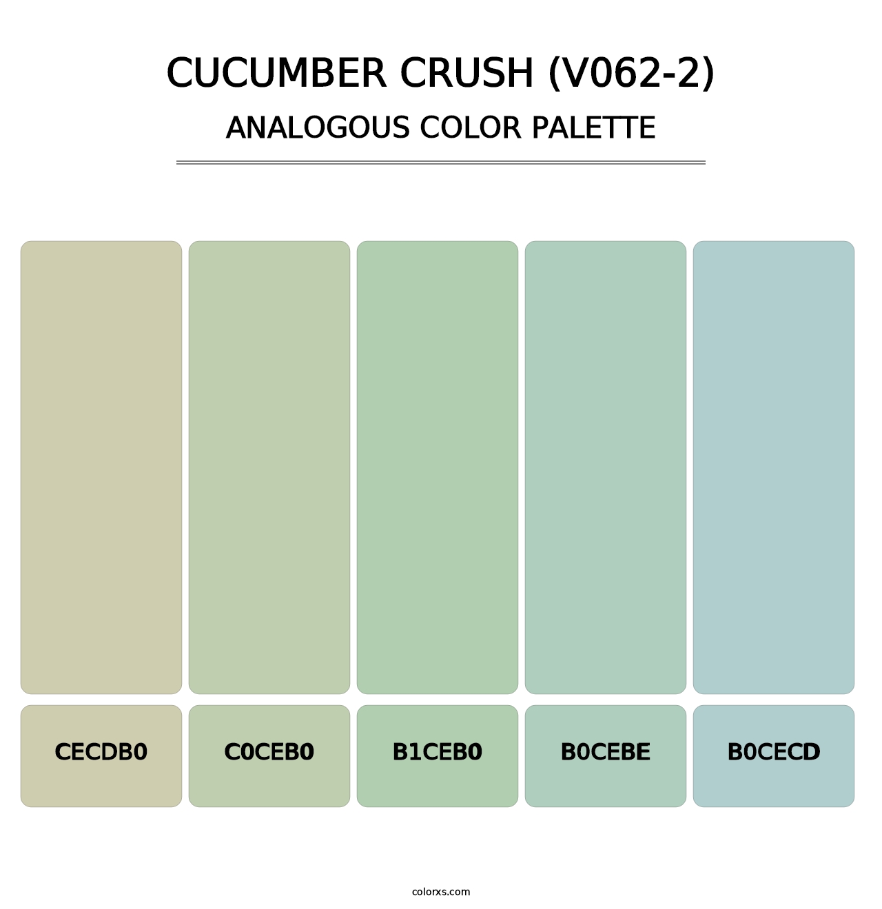 Cucumber Crush (V062-2) - Analogous Color Palette