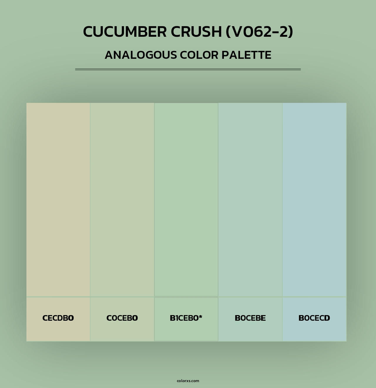 Cucumber Crush (V062-2) - Analogous Color Palette