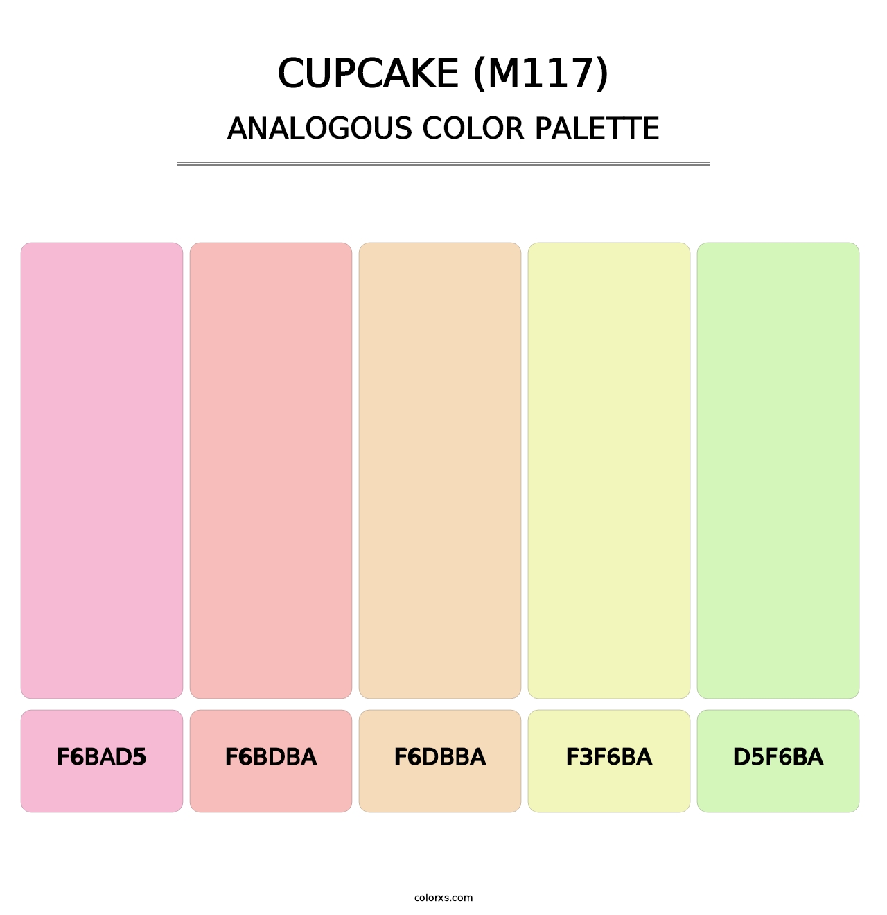 Cupcake (M117) - Analogous Color Palette